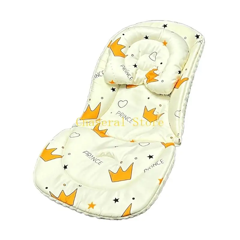 E7CE Reversible Baby Pushchair Liner with Cushioned Comfort for Rides