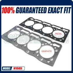 New V1505 Cylinder Head Gasket For Kubota KX71-3 KX71-3S Engine 16394-03310