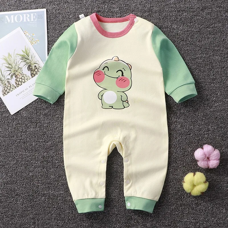 0-2 Age Baby Clothes Cartoon Long Sleeve Climbing Clothes Spring Autumn Newborn Underwear Jumpsuit Infantil Bodysuits Pajamas