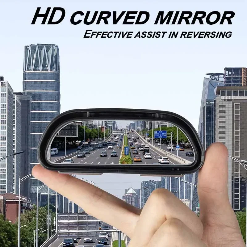 Car Mirror 360 Degree Adjustable Wide Angle Side Rear Mirrors Blind Spot Convex Mirrors for Parking Auxiliary Rear View Mirror