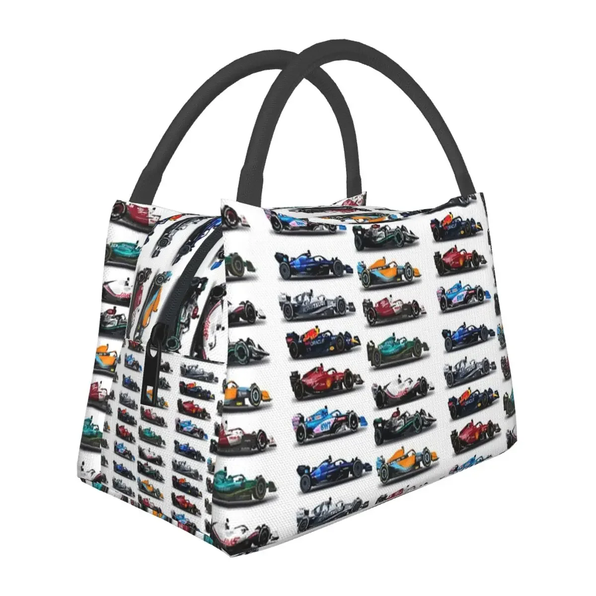 F1 All Cars fiambrera aislada Bento Box, bolsa de almuerzo portátil, bolsas de Picnic, bolsa térmica más fresca para el trabajo para mujeres y niños