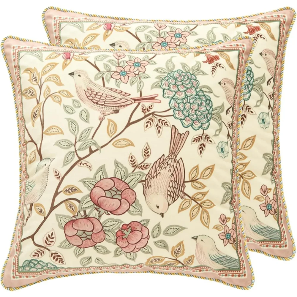 

Velvet Euro Sham Pillow Covers Set - Soft and Durable Throw Pillowcases for Couch, Bedroom, and Car (2 Pack)