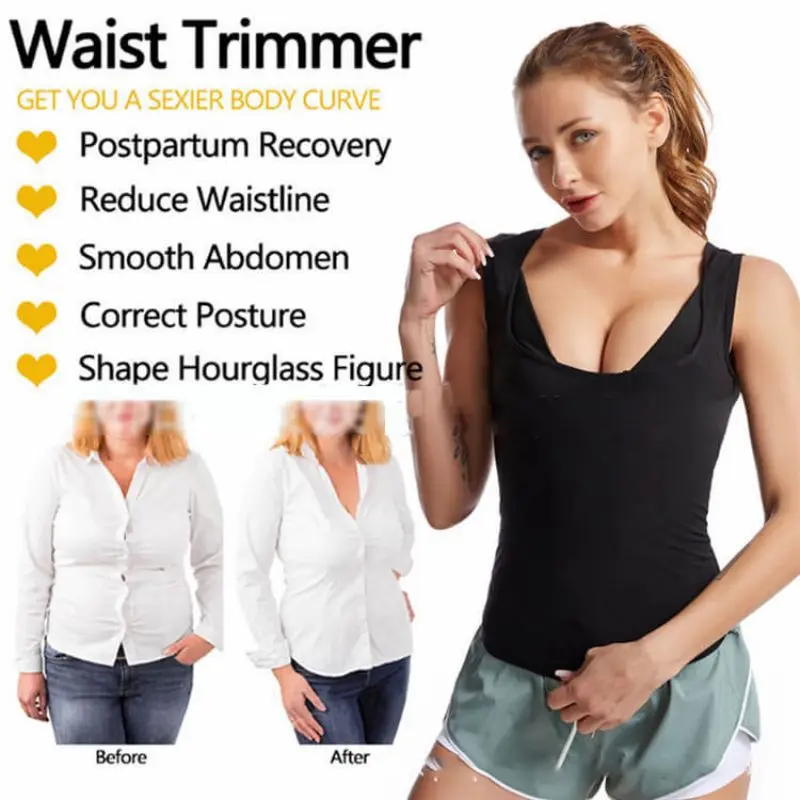 Heat Trapping Sweat Vest Universal Heat-Absorbing Exercise Corset Sweat Suit Slimming Body Shaping Breathable Perspiration Suit