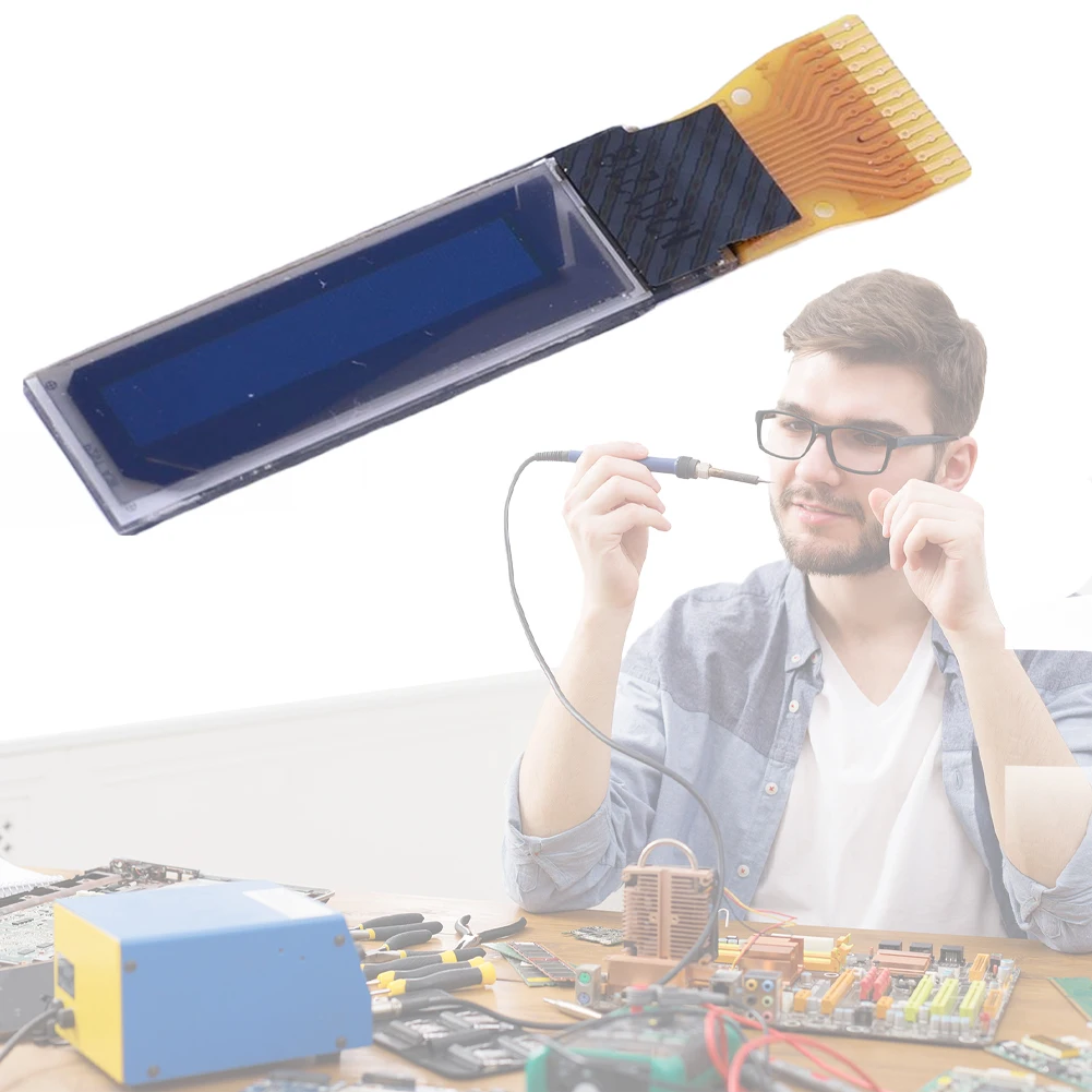 Módulo de Display OLED de 0,69 Polegadas 96*16, Módulo de Tela OLED com Interface I2C, Luz Branca para Kit DIY