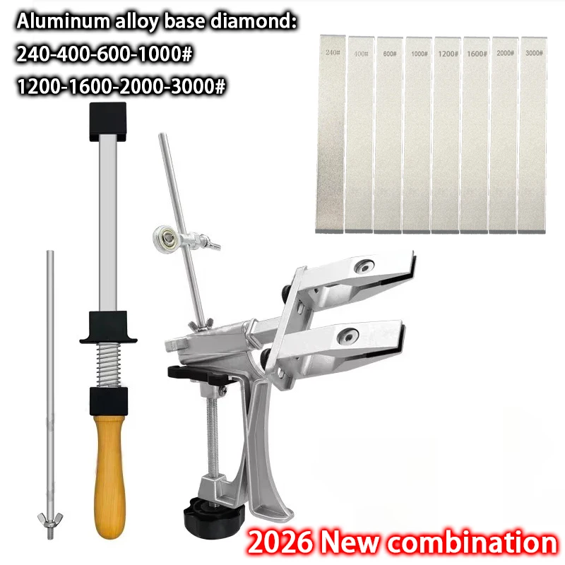 Professionelle Messer Spitzer Aluminium legierung Festen Winkel Spitzer Diamant Stein Schleifstein Küche Werkzeuge Schärfen Maschine Messer