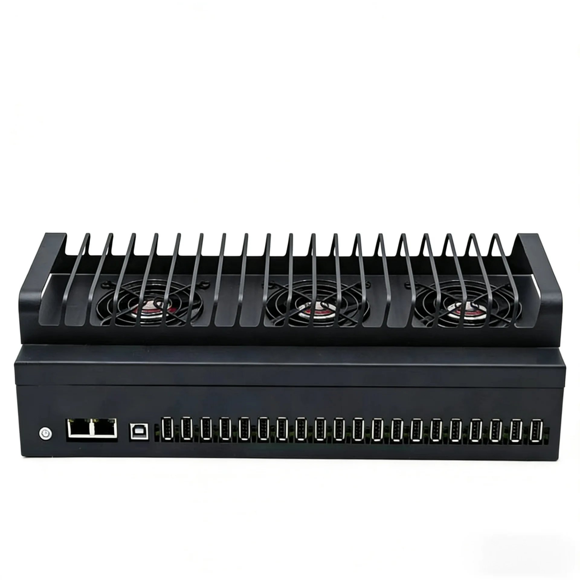 20 port USB + OTG hub double cut chassis farm Box suitable for studio mobile phone screen projection charging