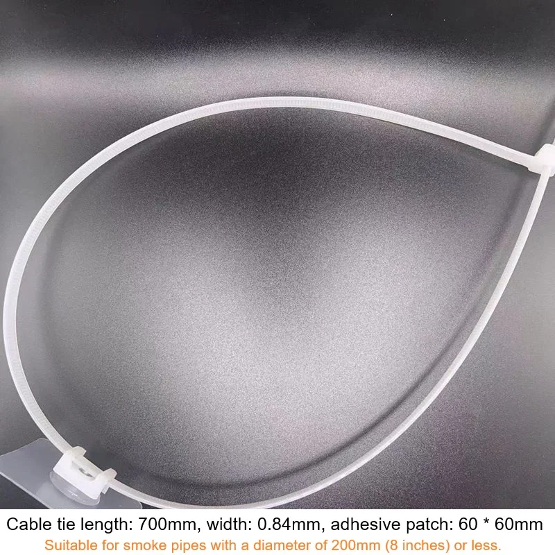 

Самоклеящаяся пряжка для фиксации вентиляционной трубы. Подходит для дымовых труб диаметром 200 мм или меньше, неделей.