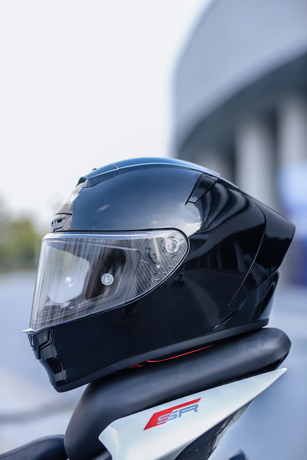 MKAN 풀 페이스 오토바이 헬멧 광택 블랙 헬멧 타고 모토크로스 레이싱 모토바이크 헬멧