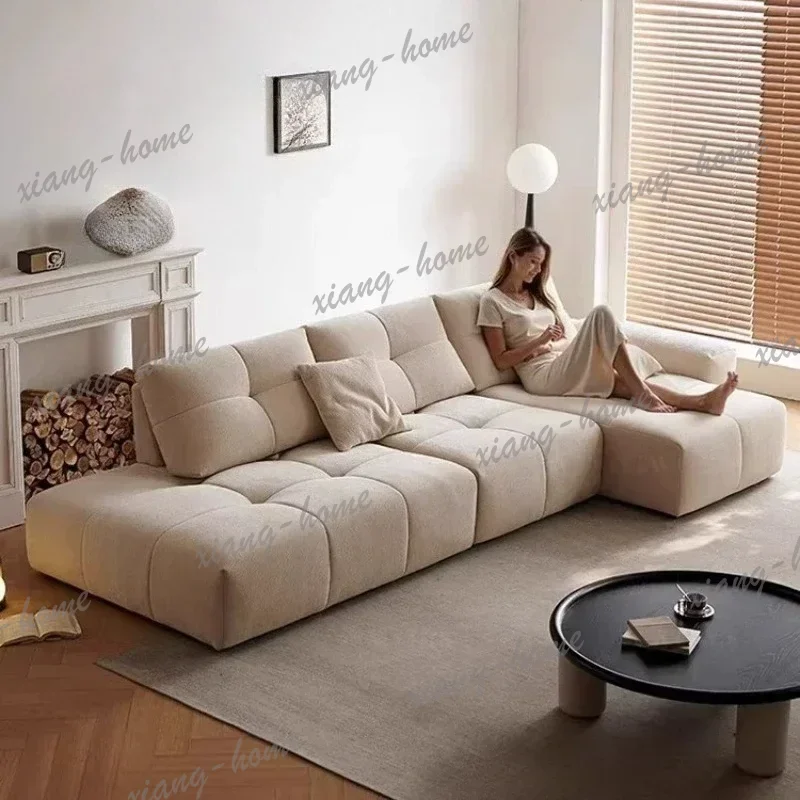 FG Corner L Shaped Couch Furniture Home Couchs Modern Minimalist Chenille Flannel Modular Sofa Living Room Sofas And Seating
