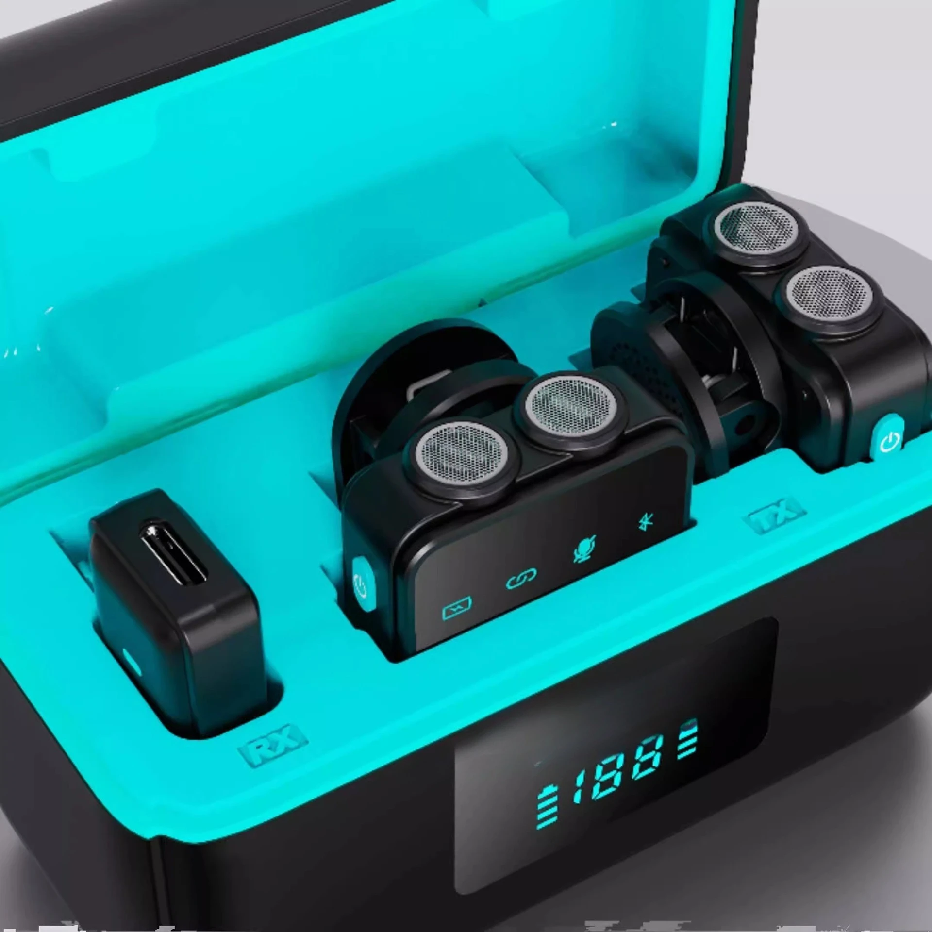 ワイヤレスマイク 首掛けクリップ式 ノイズリダクション ライブ配信/Vlog/抖音動画撮影/屋外撮影専用