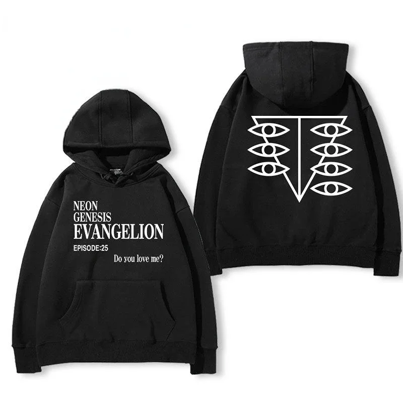 EVANGELION Eva Hoodies Harajuku Men Long Sleeve Loose Sweatshirt Oversized Streetwear Jacket Coat Y2k Warm Pullover Clothes Gift