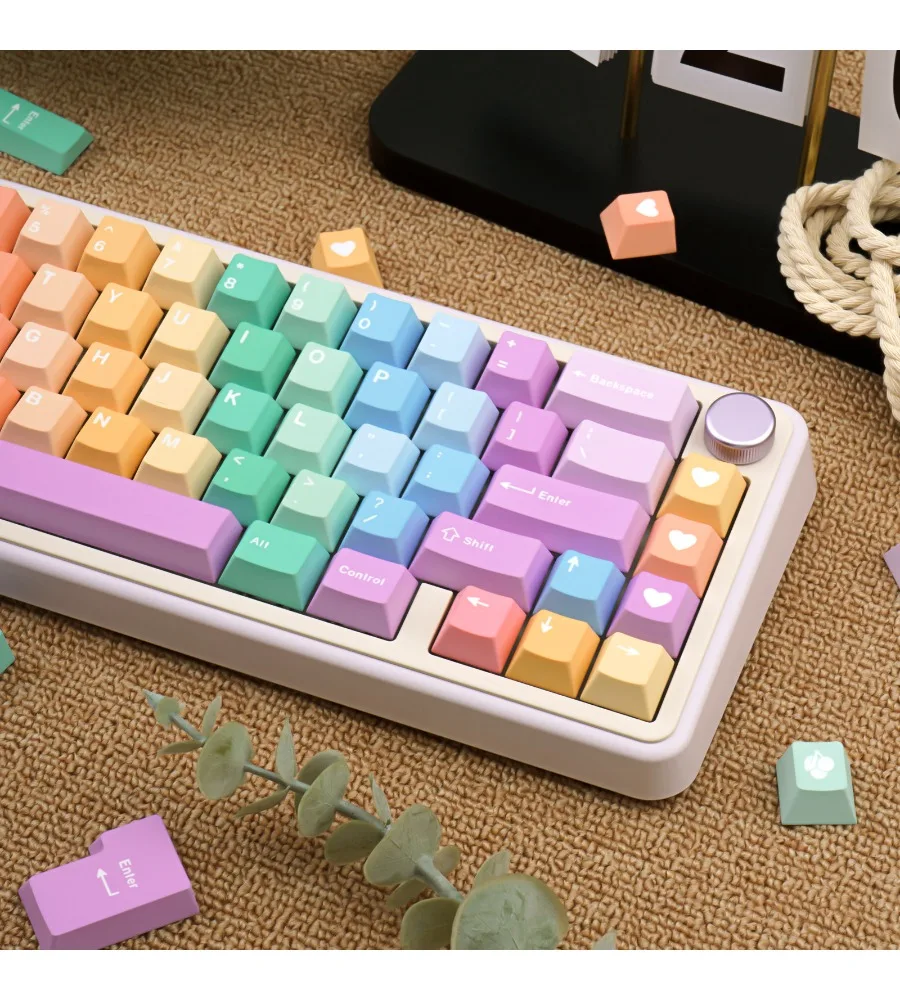 Sublimation personalized customized mechanical keyboard keycaps suitable for wooting fudge keycaps Original PBT five-sided