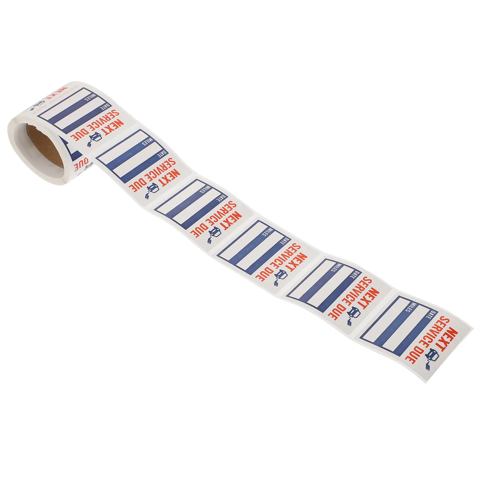 

150Pcs Portable Auto Stickers Roll Due Labels Easy Apply Remove Car Window Maintenance Decals Oil Change