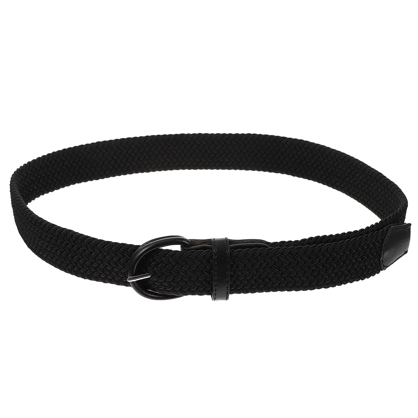 

1Pcs Elastic Waist Belt Durable Chic Buckle Woven Fabric Dress Belt Casual Unisex Waist Decoration Fashion