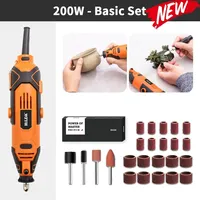 HILDA 200W Engraver Electric Drill Engraving Dremel Rotary Tool Machine New Style Variable Speed Mini Drill Power Tools