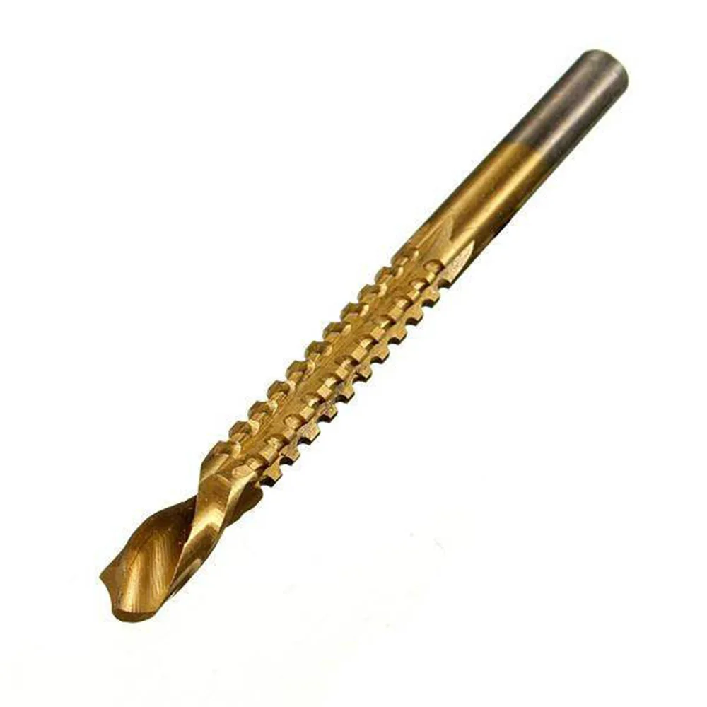 Twist Drill Bit Power Tool Drill High Speed Steel Twist Sawtooth Drill Wood Cutter 3mm/4mm/5mm/6mm/6.5mm/8mm 6pcs