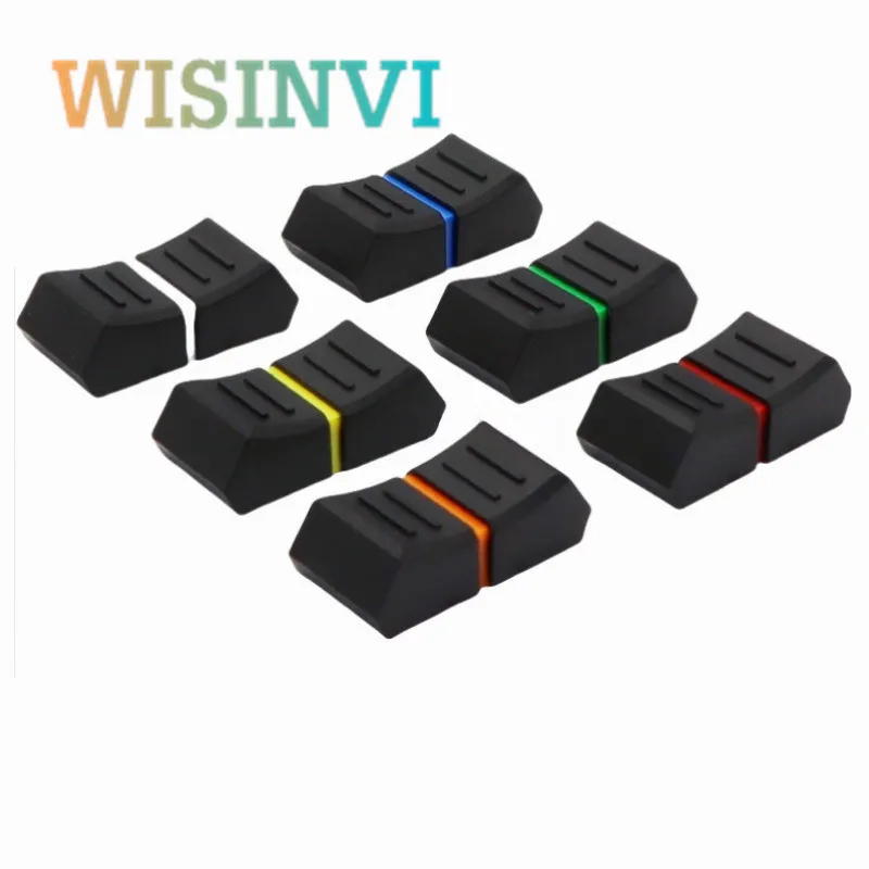 5PCS 25.5*12*8MM Rubber Mixing Consoles Push Key Cap Mixing Station Knob T-Shaped Handle Knob for Allen Tiger Mixing Consoles