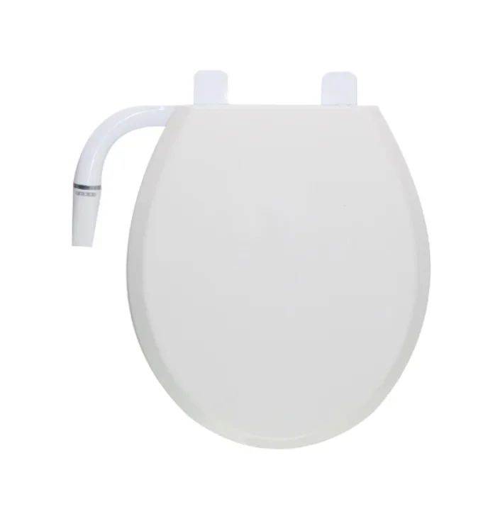 shape vertical spray self cleaning soft close combined toilet and bidet seat