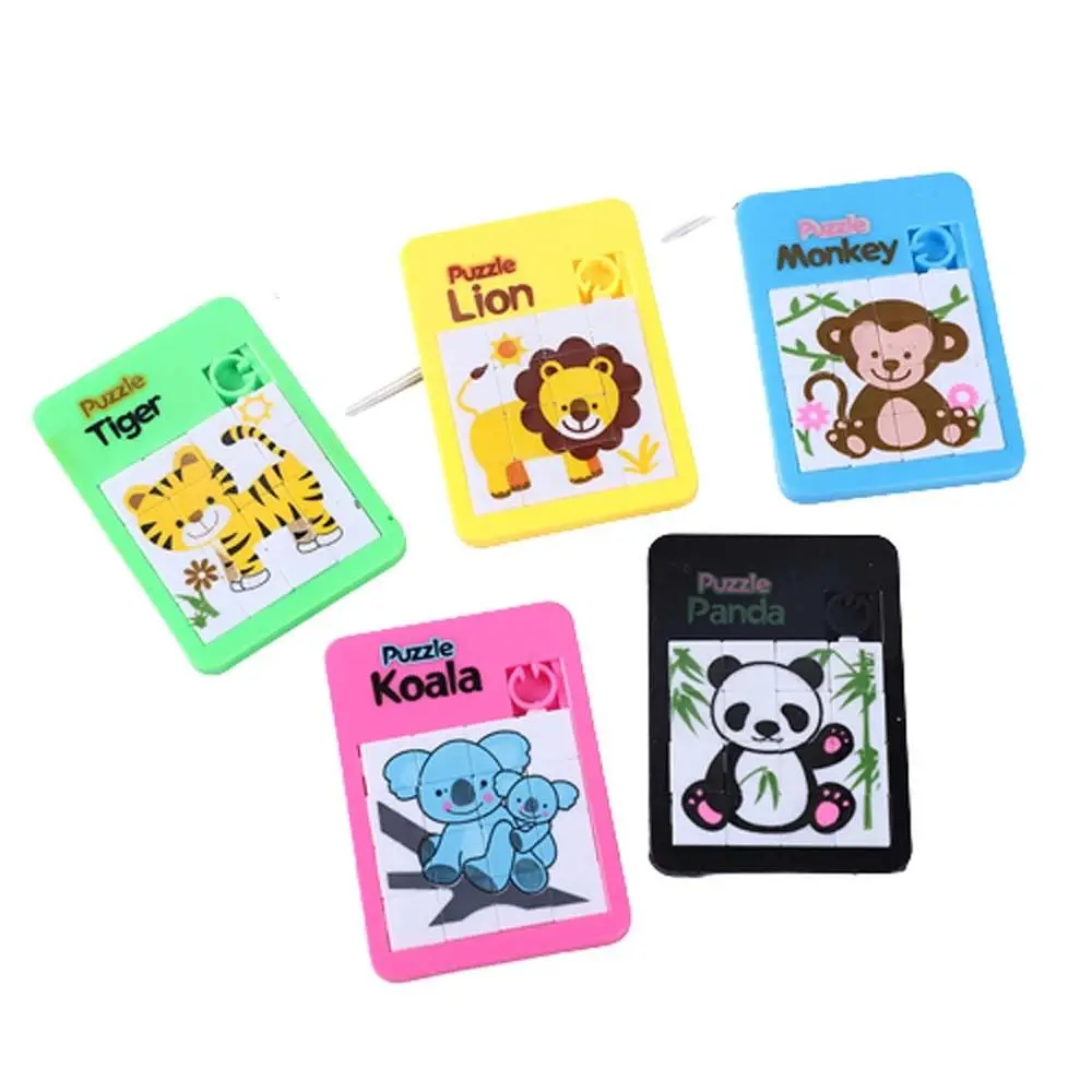 

Toy Animal Cartoon Kindergarten Gift Slide Puzzles Kids Early Education Number Puzzle Toy Jigsaw Puzzle Moving Sliding Toy