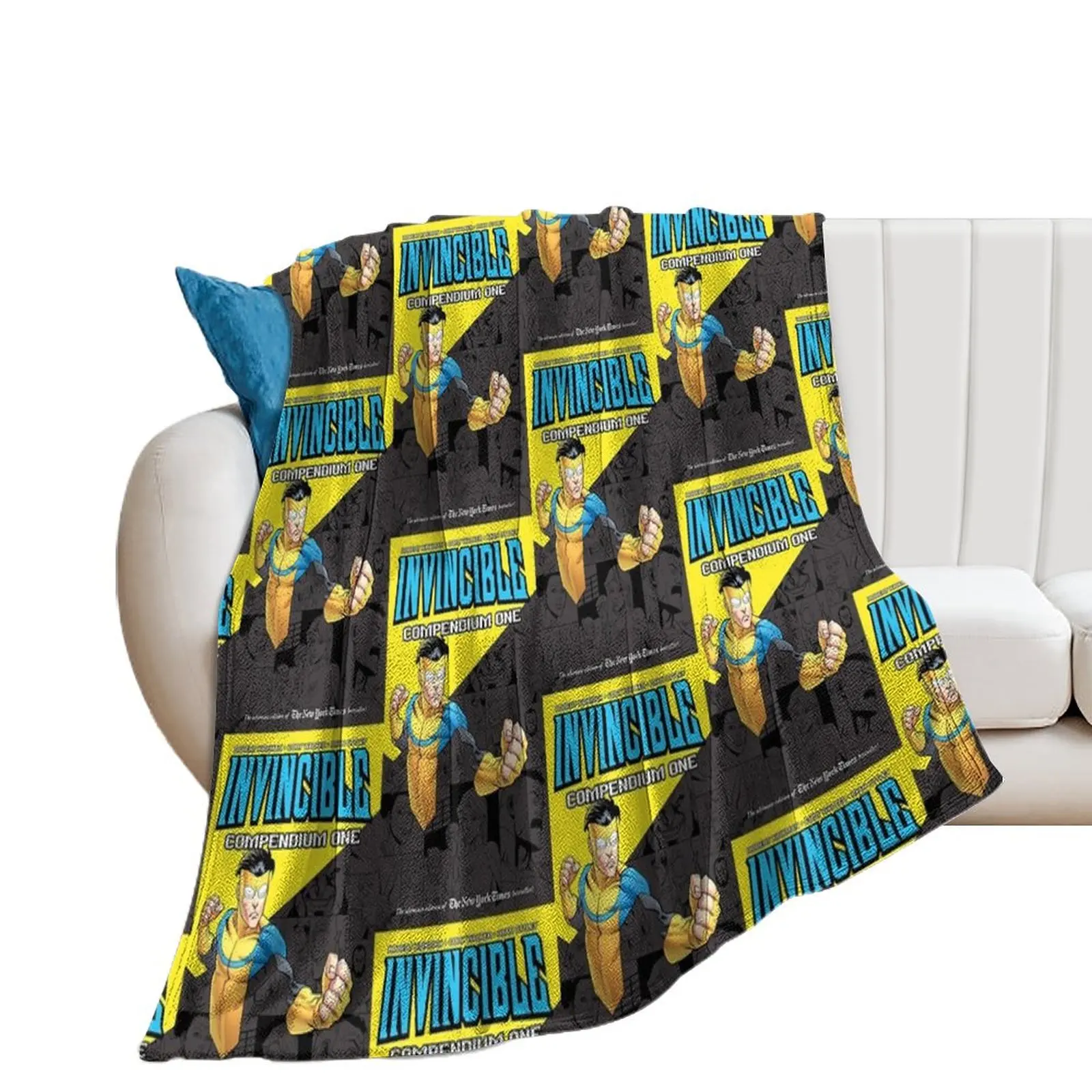 invincible cover Throw Blanket Beach Furrys Blankets