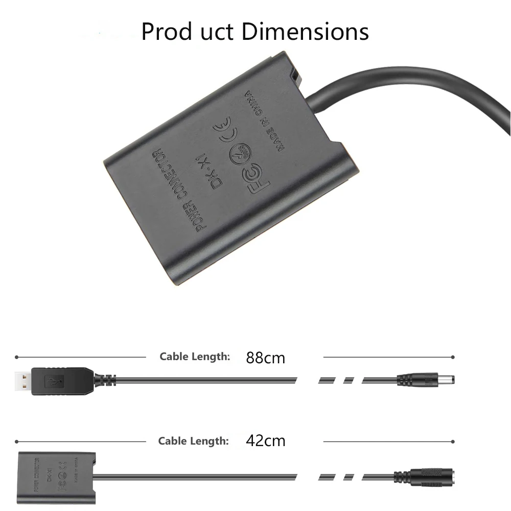 USB NP-BX1 NPBX1 Dummy Battery RX100 M2 M3 M4 M5 M6 M7 ZV1 RX1R Camera External Power Supply for Sony Camera