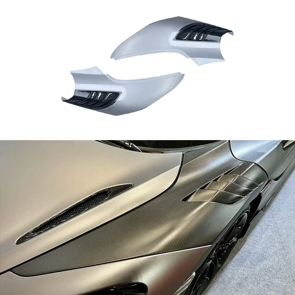 New! For McLaren Dry Carbon Fiber 720S SRY Style Side Skirt Hood Rear Bumper Front Lip Rear Spoiler Side Fender Vent Cover Body