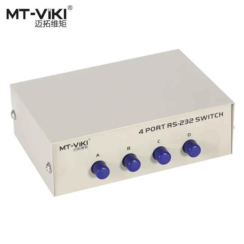 4 Port DB9 RS232 Switch Serial COM Device Console Printer Sharing Selector Controller 232-4