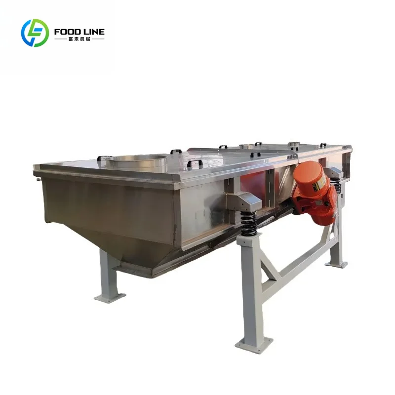 Food Grade Stainless Steel Linear Vibrating Screen Ore Particle Separator Sifter Sale Factory Direct Accept Custom