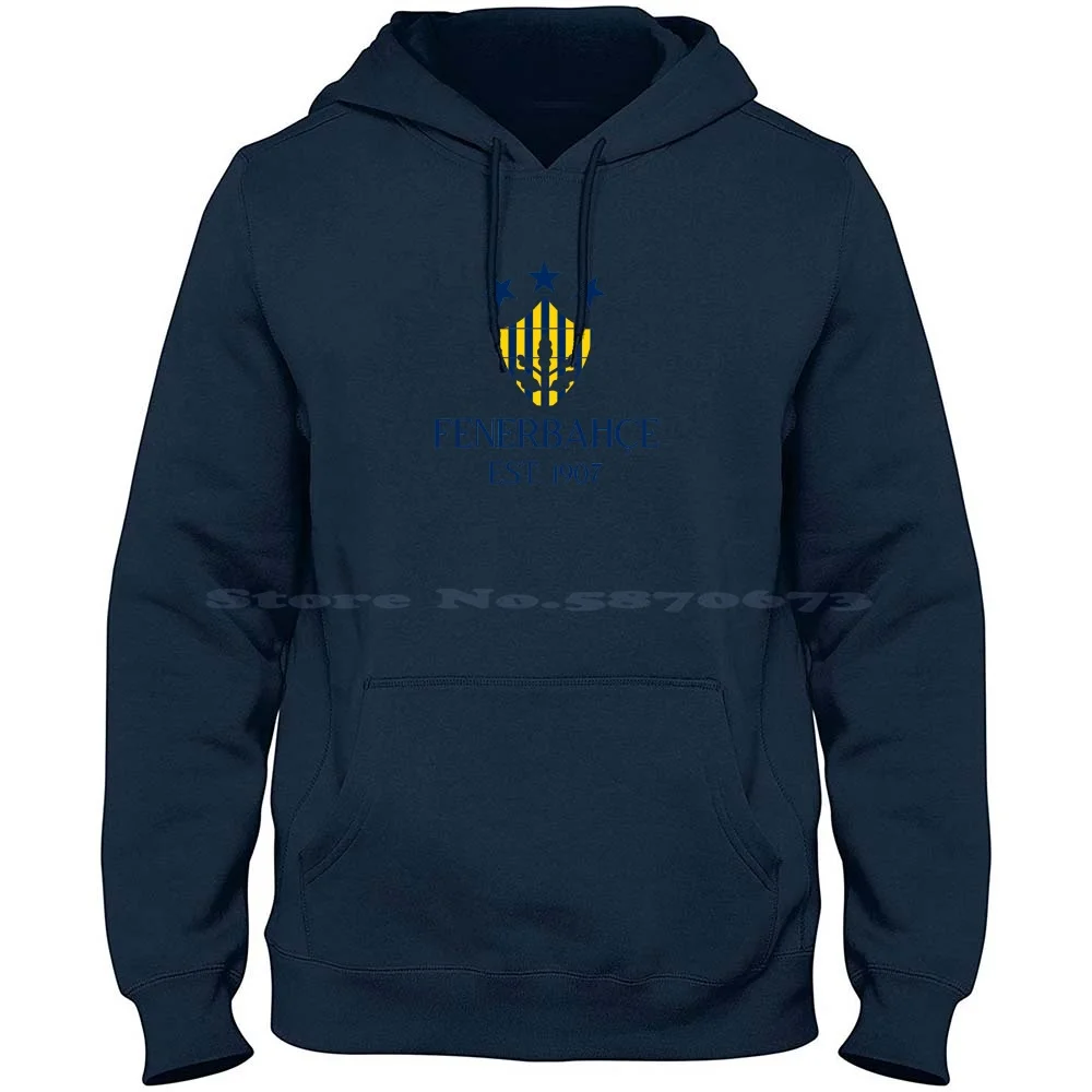 Fenerbahce Striped Blue 100% Cotton Hoodie Fenerbahce Spor Kulübü Fenerbahce Fenerbahce Sk Istanbul Turkey Efsane Sar ?