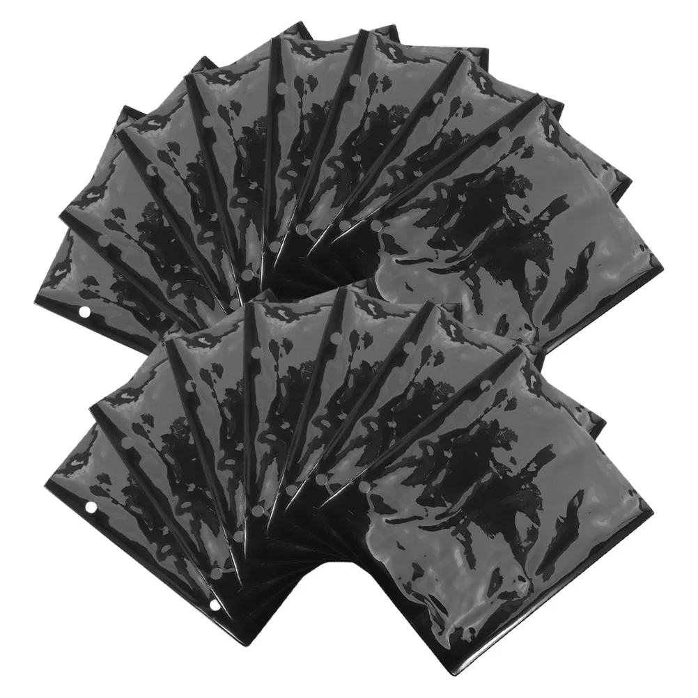 

15 Pcs Flip Folder Replacementss Music Folio with 2 Holes Page Clips Holder Folders Plastic Pockets