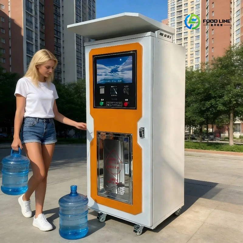 

Круглосуточная станция для розлива воды на открытом воздухе: автомат по продаже питьевой воды с обратным осмосом, работающий на монетах, с возможностью индивидуальной настройки