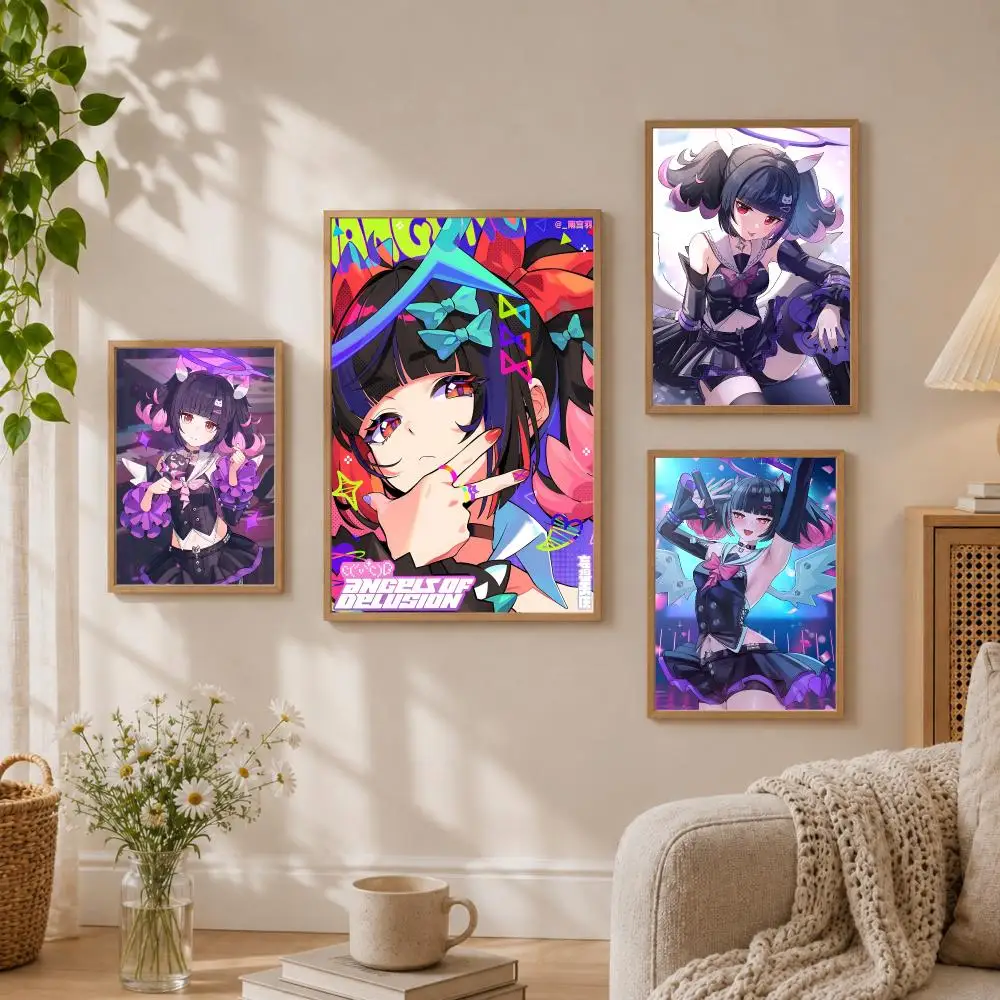 Zenless Zone Zero Nangong Yu Poster Stickers HD Painting Self-Adhesive Art for Bedroom Living Room Home Decor Wall Decals Gift
