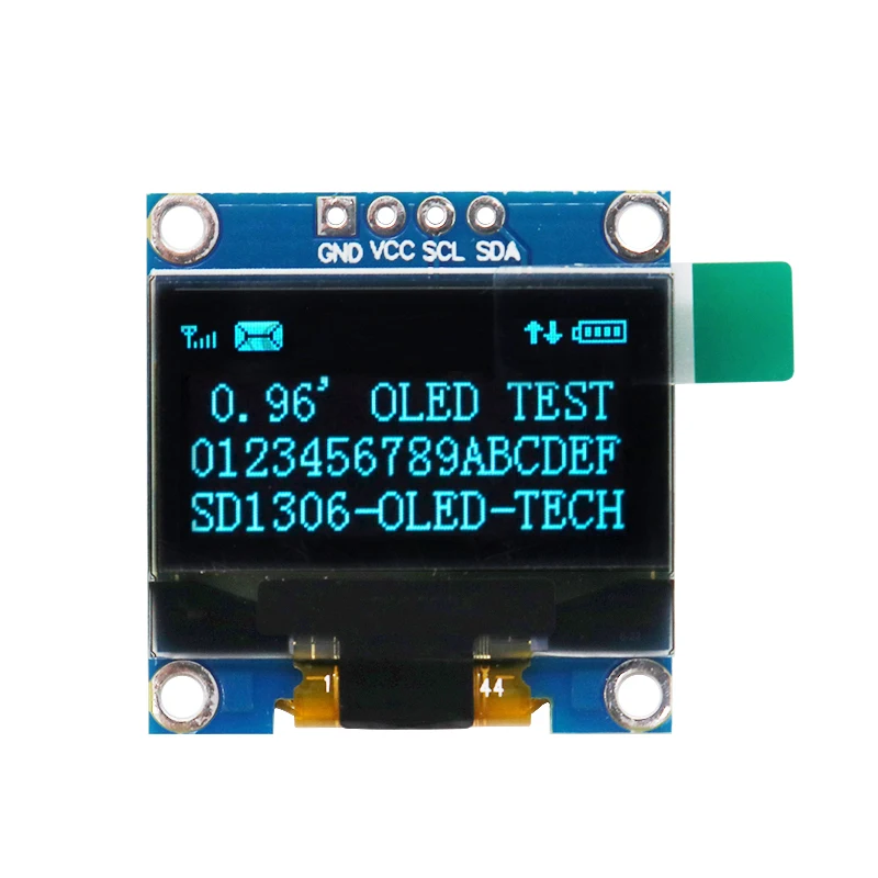 Imagem -06 - Placa de Módulo Oled para Arduino Raspberry pi Bbc Iic I2c 1306 Drive 128x64 096