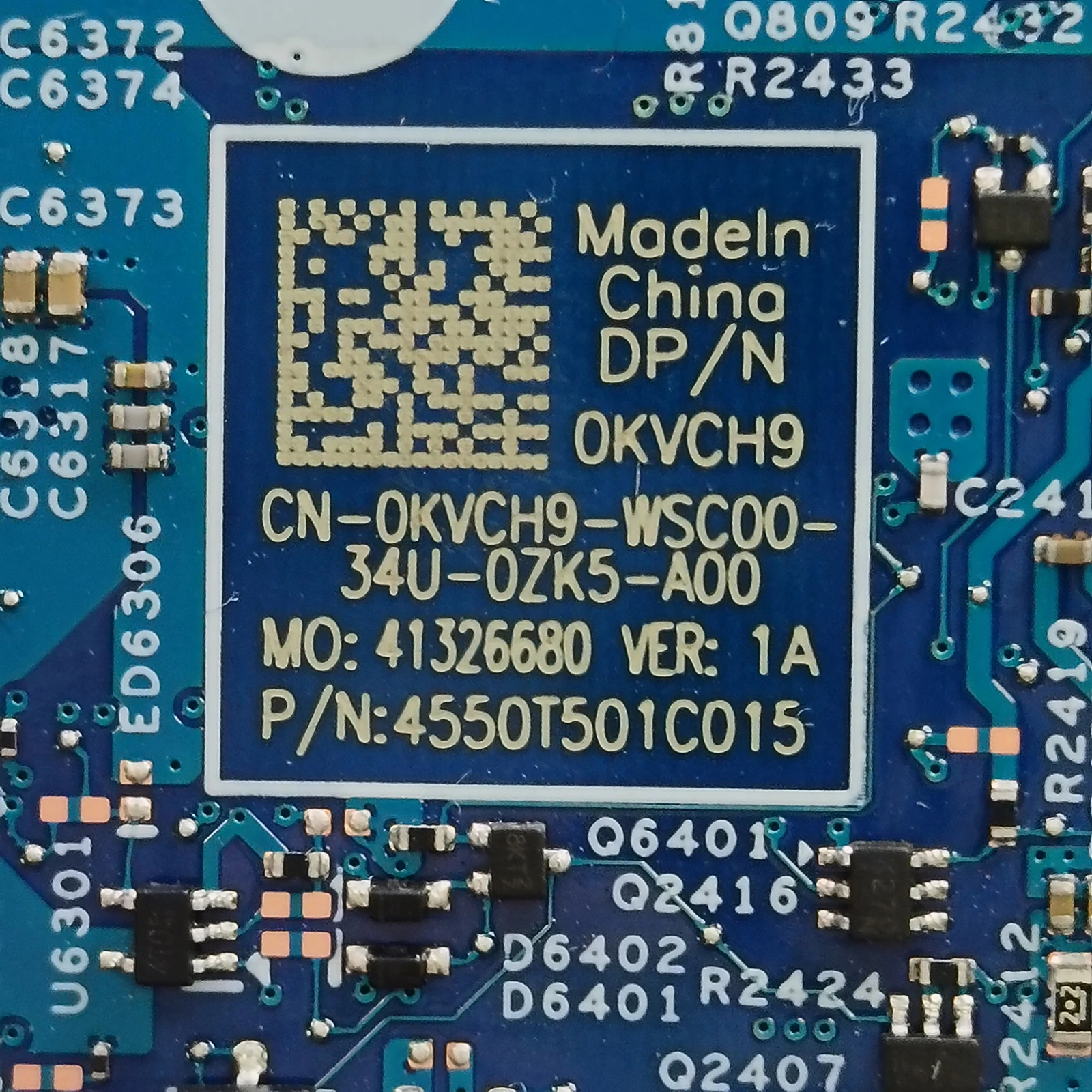 0KVCH9 لديل انسبايرون 16 PVVS 7 اللوحة الأم للكمبيوتر المحمول R7-7840HS GN20-P0-R-K2-A1 3GB RTX3050 16GB RAM اللوحة الرئيسية 213241-1 #5