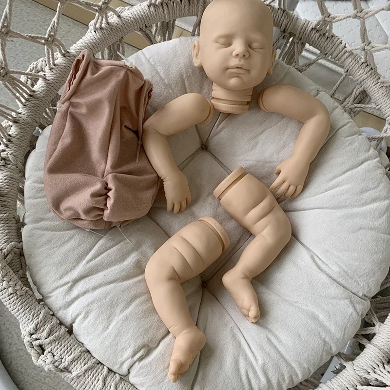 20inch Reborn Doll Kit Viviana Sleeping Baby Lifelike Sweet Baby Unfinished DIY Doll Parts