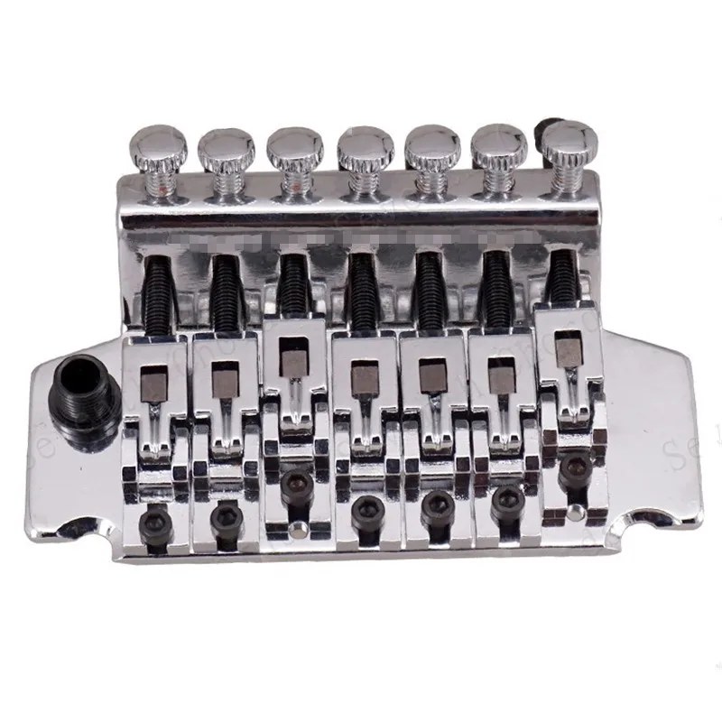 Eine Reihe von 7 Saiten Tremolo Brücke Double Locking Pulled E-Gitarre Brücke Gitarre Zubehör Teile Musikinstrument – Detail 17