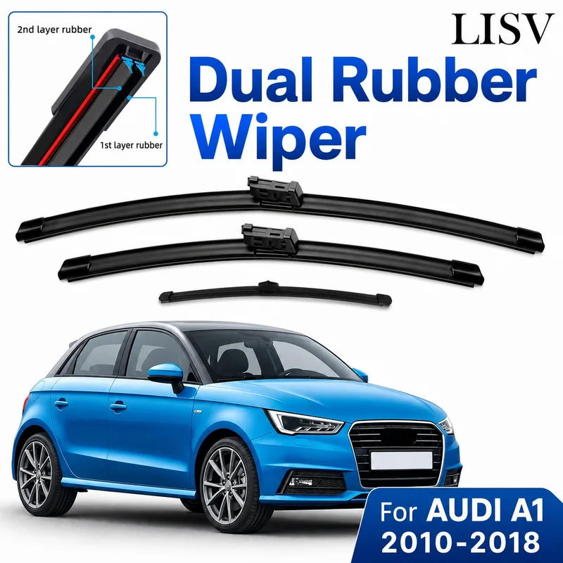 Front Rear Wiper Blades Set For AUDI A1 Hatchback 2010 2011 2012 2013 2014 2015 2016 2017 Windscreen Windshield Window 24"16"13