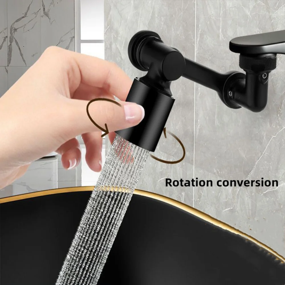 1080° Rotation Faucet Sprayer Head Adaptor 22/24mm Faucet Extender Aerator Splash Bubbler Nozzle Kitchen Tap Washbasin Robot Arm