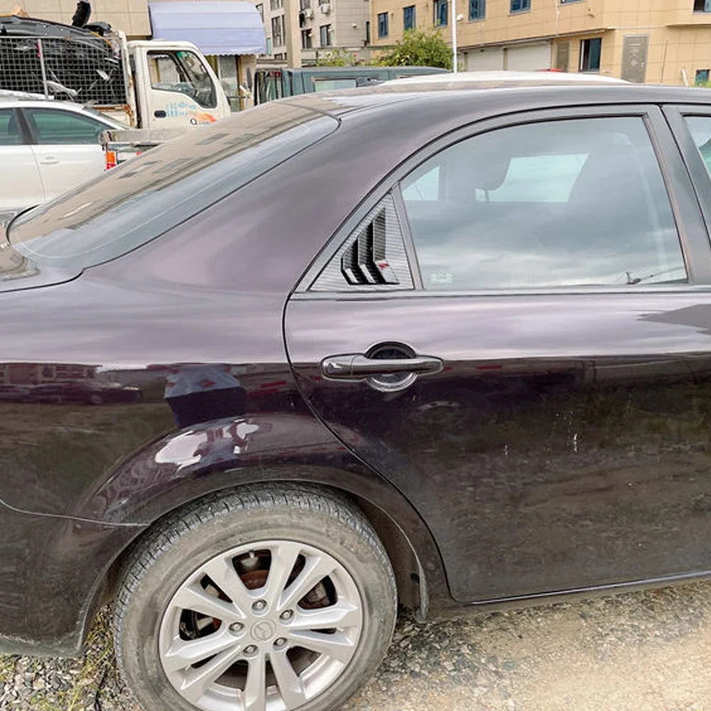 لمازدا 6 سيدان 2002 2003 2004 2005 2006 2007 2008 نافذة السيارة الخلفية الجانب تنفيس مصراع كوة غطاء اكسسوارات الكربون #4