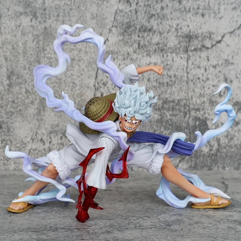 Figura de acción de One Piece, Dios del Sol Nica Luffy, despierta en 5ta marcha, modelo de estatua, juguete coleccionable, decoración, regalo.