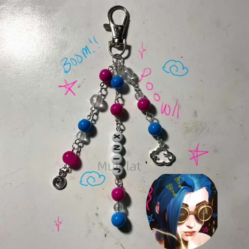 سلاسل المفاتيح المستوحاة يدويًا من غامضة | لطيف غامض مستوحاة سلاسل المفاتيح Y2k المجوهرات #1