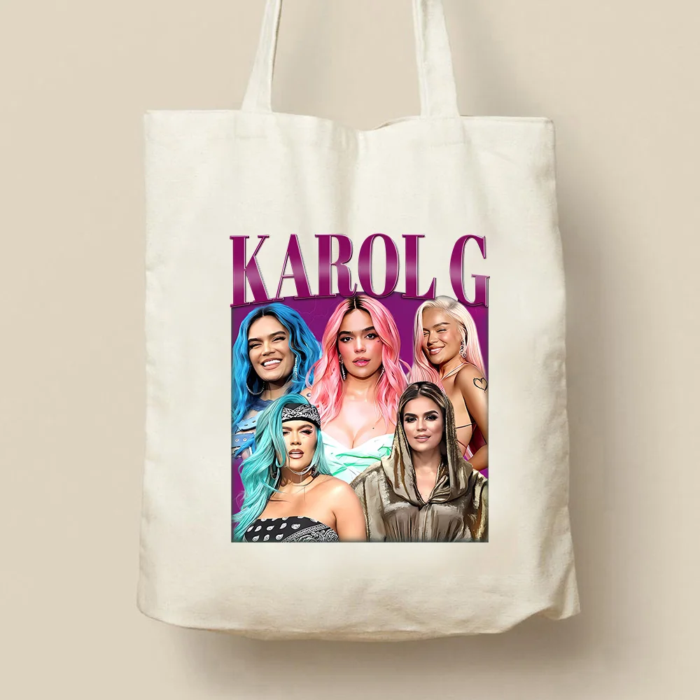

Cute Karol G Tote Bag Karol G Graphic Homage Tote Mañana Será Bonito Hand Bag Women Y2k Canvas Bag Eco-friendly Shopping Bag