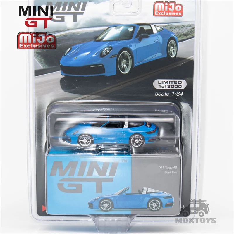 

MINI GT Mijo Exclusives 1:64 911 Targa 4S Shark Blue RHD Model Car