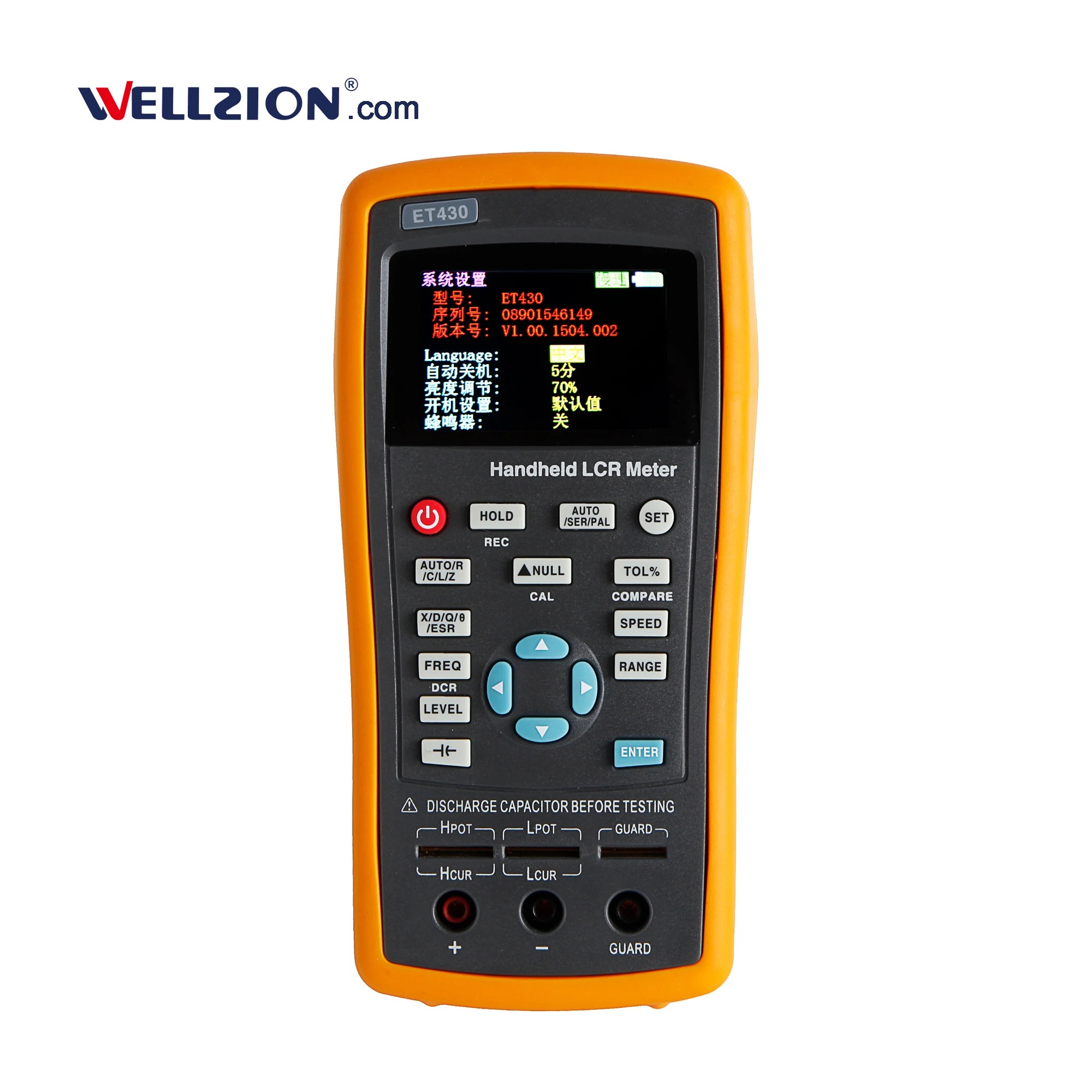 ET433 100Hz to 100KHz Handheld Digital LCR Meter