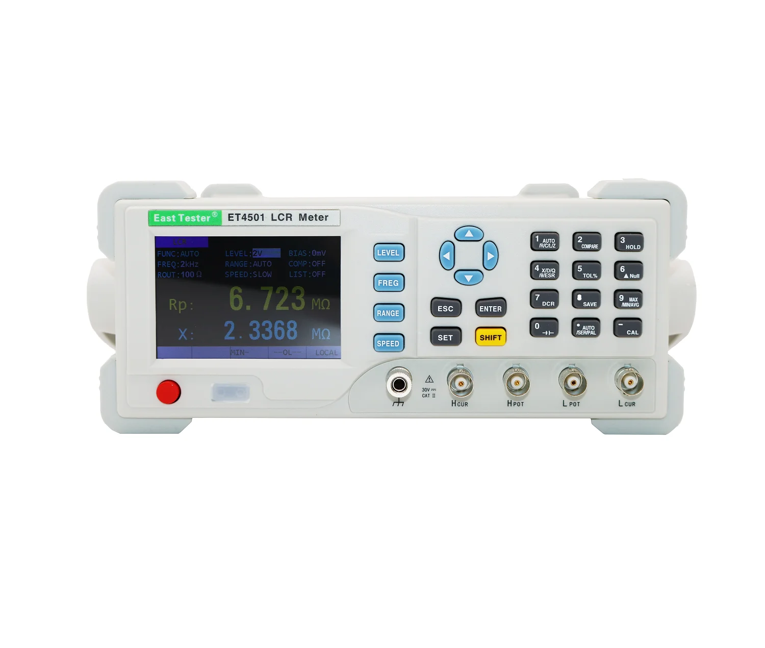 Benchtop LCR Meter Precision Digital Lab Tester for Apacitance Ground Insulation Resistance Inductance ET4501 ET4510