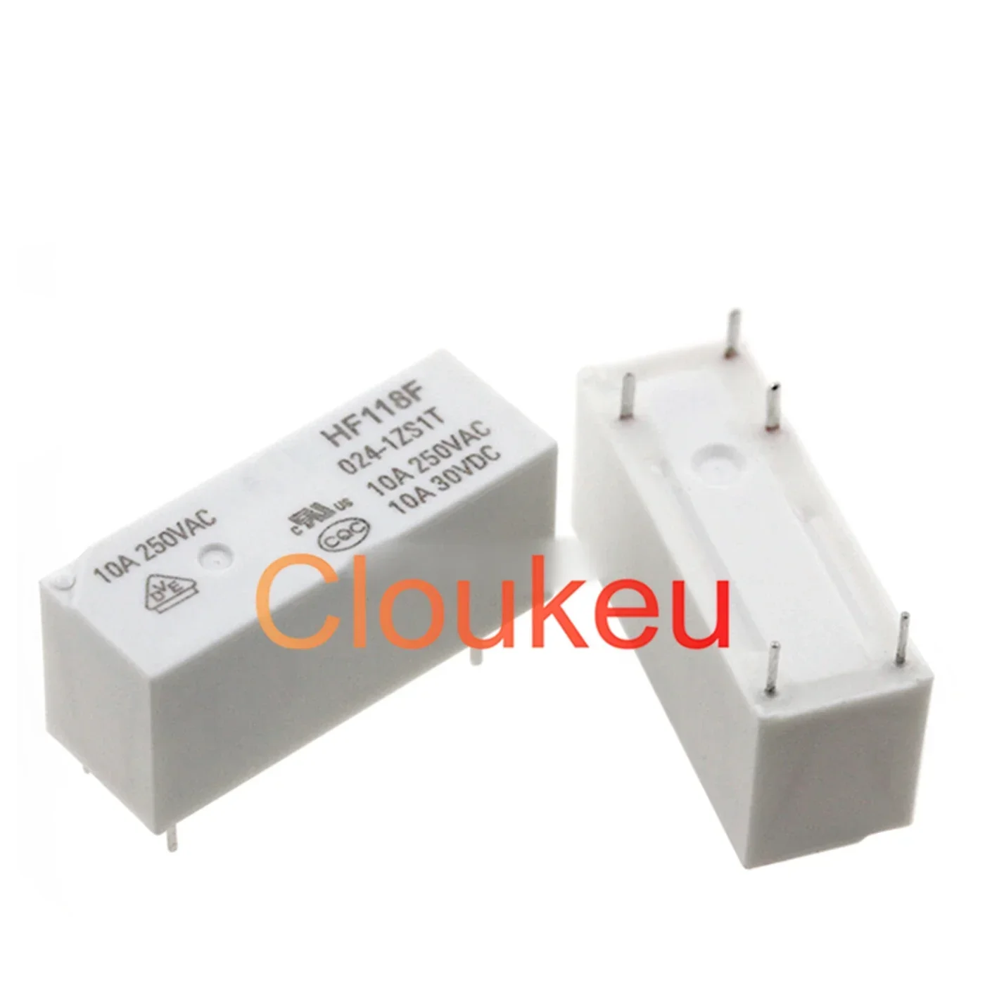 Relay HF118F- JQX-118F-005 012 024 048-1ZS1 -1ZS1T 5V12V24V48VDC 10A 5pin