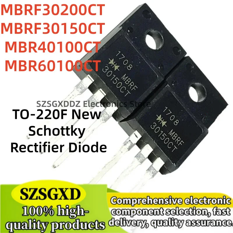 10-20Uds 100% new MBR60100CT 60100CT MBRF30150CT 30150CT MBR30200CT 30200CT MBR40100CT 40100CT TO220F Schottky rectifier diode