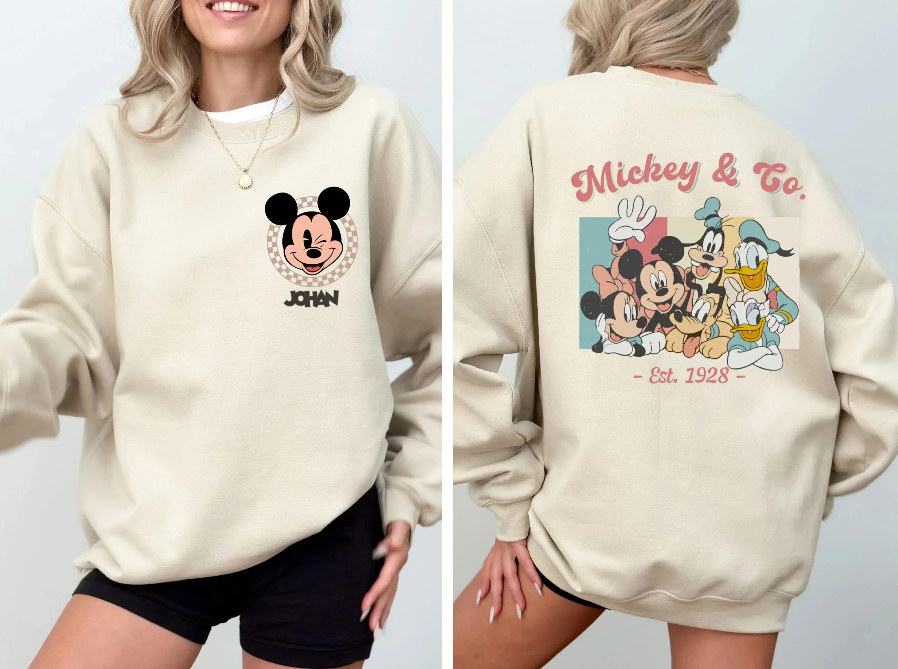 

Mickey And Friends Sweatshirt, Disney Vacation Sweatshirt, Disneyland Sweatshirt, Mickey & Co Est 1928 Sweatshirt