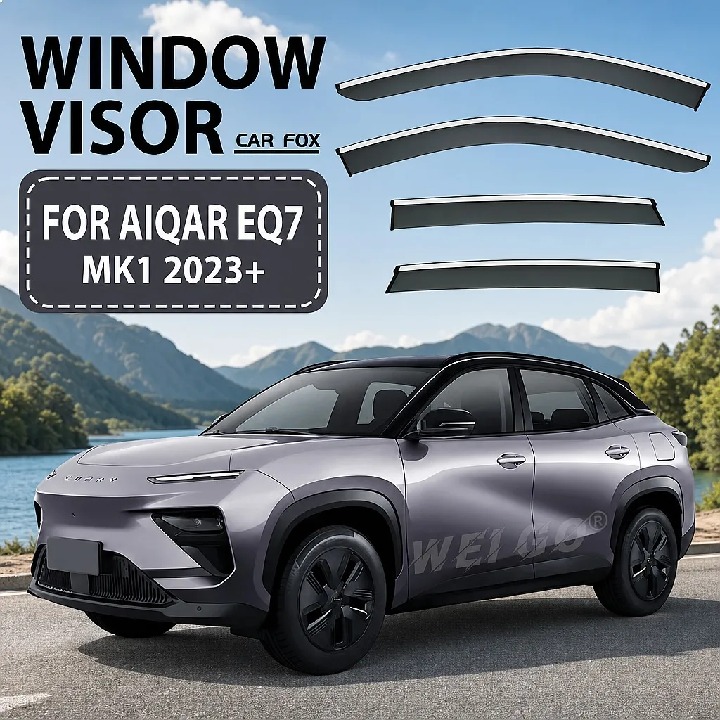 

For Chery AIQAR EQ7 2023+ Car Window Visor Rain Sun Shade Awning Windshield Side Auto Accessories Styling