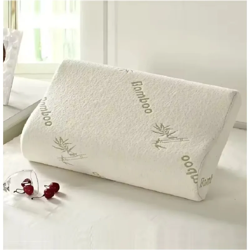 

+ Slow Rebound Memory Foam Bamboo Fiber Pillow, Orthopedic Neck Pain Relief, Provide Great Support & Soothing Feel